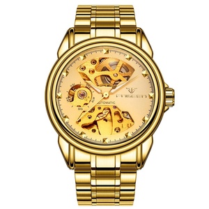 Dessio Men's Luxury <b>Skeleton</b> <b>Automatic</b> Mechanical <b>Watch</b> with Original Movement Custom Logo Wrist Replacement Parts - Product Image 4