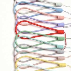 Silicone Party Gift Short Fried Dough Twists Hand <b>Rope</b> Luxury Anti Lose Wrist <b>Rope</b> Mobile Phone Lanyard - Product Image 1