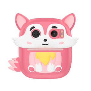 Cámara de Impresión Instantánea P7 para Niños, Pantalla de 2.4 Pulgadas, Lente Dual, 1080P, Diseño de Zorro de Dibujos Animados, Cámara Digital de Impresión Térmica para Niños - Product Image 1