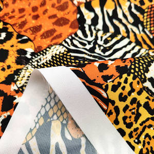 Tissu doublure en polyester sergé waffle, avec grande fleur, couleur or, doublure en rouleau, vente en gros <span class=keywords><strong>au</strong></span> mètre, usine chinoise, - Product Image 2