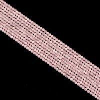 Madagascar Rose Quartz lâche perle collier Bracelet coupe dure 2/3/4MM Simple Style folklorique cristal naturel fabrication de bijoux