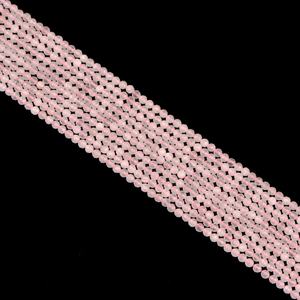 Madagaskar gül kuvars gevşek boncuk kolye bilezik sert kesme 2/<span class=keywords><strong>3</strong></span>/4MM basit halk tarzı doğal kristal takı yapımı - Product Image 3