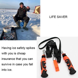 בטיחות קרח מרים קוצים ערכות ציוד חירום עבור דיג דיג החלקה אביזר הליכה על הגנה - Product Image 5