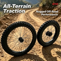 Kit de roues à rayons J-Bend 19/16 pouces KYZ Sur-Ron Light Bee en alliage d'aluminium CNC anodisé pour vélo électrique tout-terrain, kit de mise à niveau professionnel pour moto tout-terrain