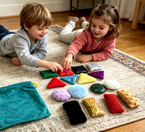 Jouets tactiles portables pour bébés, trieur de formes sensorielles pour tout-petits, coussin-jouet sensoriel pour enfants - Product Image 1