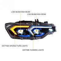 Phares LED de haute qualité LING TONG 12V pour Série 3 F30/F31/F35 2012-2019 72W 10000LM 6000K – Nouvelle version améliorée
