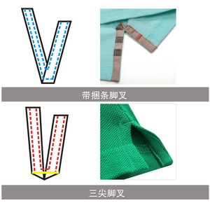 QS-3020-L Polo Shirt Triangle Point Side Vents Setting <b>Machine</b> T Shirt V Shape <b>Splitting</b> Garment Pattern Template Sewing <b>Machine</b> - Product Image 2