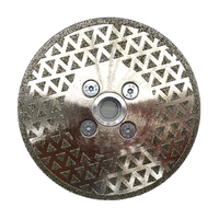 Disque diamanté électroplaqué D105-230mm à succès avec bride M14 pour la découpe du granit, du marbre et de la brique