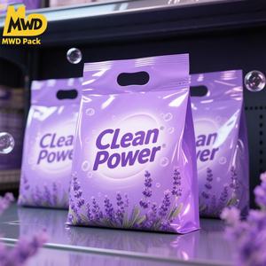 أكياس تعبئة مسحوق الغسيل من مياوادي بسعات 1 و2 و3 لتر، مصنوعة من البلاستيك مع جوانب منتفخة وختم من 3 جوانب - Product Image 1