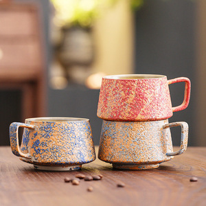 Taza de Café de Cerámica de Estilo Nórdico con Impresión por Sublimación, de Lujo Ligero y Color Sólido, para Té de la Tarde y Uso en Cafeterías - Product Image 5