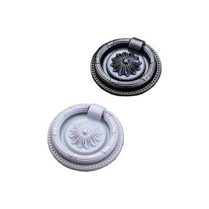 Lcedis Round Drawer Handles Zinc Alloy European Style Antique Bronze White Furniture Hardware Easy Installation <b>Cabinet</b> Pulls - Product Image 5
