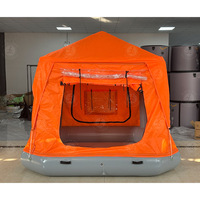 Camping en plein air Pvc Shoal Family Camping Water Radeau Tente Eau Gonflable Bateau Tente Gonflable Flottant Tente