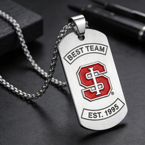 Оптовые высококачественные металлические именные бирки для собак с логотипом, серебряные и золотые заготовки, дизайн из нержавеющей стали - Product Image 3