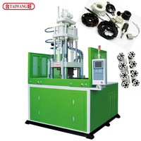 Machine de moulage par injection verticale de haute précision TAIWANG à double table coulissante contrôlée par PLC pour PVC/PC/PS/PE/PP