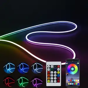 DC5V USB Colorful RGBIC Neon Strip Light With E-Sports Room Dimming Atmosphere Light Strip APP Remote Control Smart Strip Light