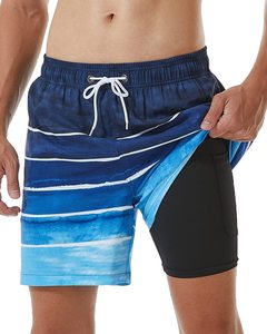 3D personalizado Spandex/poliéster Mens Trunk con compresión <span class=keywords><strong>Ed</strong></span> 7in Swim secado rápido traje de baño pantalones cortos trajes de baño - Product Image 2