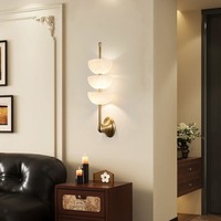Lampe murale en albâtre espagnol en forme de flocon de neige haut de gamme, personnalisable, idéale pour le salon, la salle à manger et la chambre à coucher d'une villa