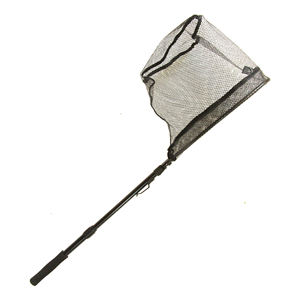 Épuisette de pêche à la <span class=keywords><strong>carpe</strong></span> télescopique pliable en aluminium avec poignée EVA de 18 cm, filet en caoutchouc AL à mailles de 5 mm - Product Image 5
