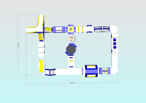 <span class=keywords><strong>Parc</strong></span> aquatique gonflable modulaire flottant, <span class=keywords><strong>grand</strong></span> parcours d'obstacles aquatiques gonflable, plusieurs jeux d'obstacles pour les entreprises hôtelières - Product Image 6