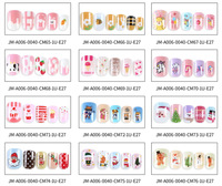 Vente en gros de faux ongles inoffensifs pour enfants avec de la colle Coffin Press on Faux ongles Sticky Designs Artificial Full Cover Nail Tips