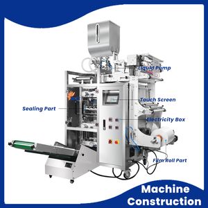 Máquina envasadora multilínea de sobres para jarabe,10g/20g sirope arce,salsa chocolate,miel,mantequilla maní,bolsas líquido - Product Image 3