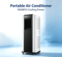 Climatiseur portable Airwens 9000 BTU à fréquence fixe, faible bruit, économe en énergie, refroidissement/chauffage, télécommande, usage domestique