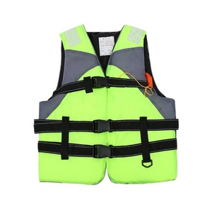 Chaleco Salvavidas de Espuma Naranja para Adultos con Correas y Hebillas Negras para Seguridad Acuática en el Muelle - Product Image 2
