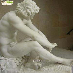 Estatua de Mármol de Tamaño Real 'Desesperación', Escultura Clásica de Figura Masculina - Product Image 4