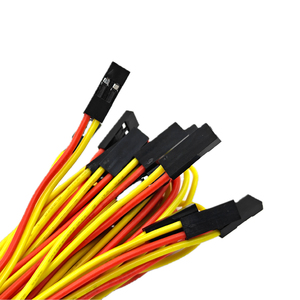 Kabel Sinyal Konektor 22AWG 150mm untuk Kabel Jumper DuPont 2-pin Harness Merah Kuning Dua Warna Konektor Pria Wanita - Product Image 3