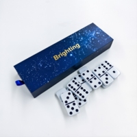 Ensemble de dominos en mélamine personnalisés de haute qualité avec logo, articles promotionnels durables pour le jeu de dominos chinois
