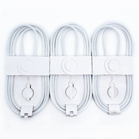 Cable plano tipo C de nailon trenzado de 1M y 60W para teléfono de 15, 16 y 17, cable de datos de carga rápida con paquete de caja, precio barato