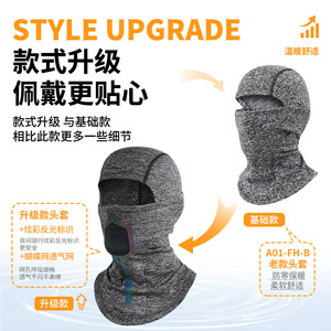 Cycling Mask Full Face Neck Protection Breathable Waterproof Polyester Unisex For Night Riding Skiing - Product Image 4