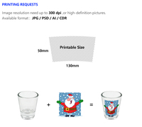 Verres à shot en plastique AS épais de 30 ml (1 oz) pour la vente en gros, avec impression personnalisée par sublimation