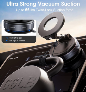 Soporte Magnético para Teléfono con Ventosa Mejorada 2026, Ajustable 360°, con Vacío - Product Image 4