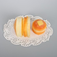 Jouet Squishy Soufflé en Gros, Simulation Gâteau à Rebond Lent, Jouet Anti-Stress Doux à Presser, Décoration Crème aux Fruits, Jouet Anti-Stress
