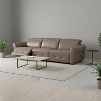 Canapé sectionnel électrique moderne en cuir 3 places pour salon, idéal pour hôtels, appartements et villas - Vente en gros usine