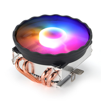Enfriador de CPU Horizontal Popular con 4/6 Tubos de Calor, Venta al por Mayor de Fábrica, TDP 120W 180W, Ventilador de CPU Ultrafino, Apto para Cajas Pequeñas ITX