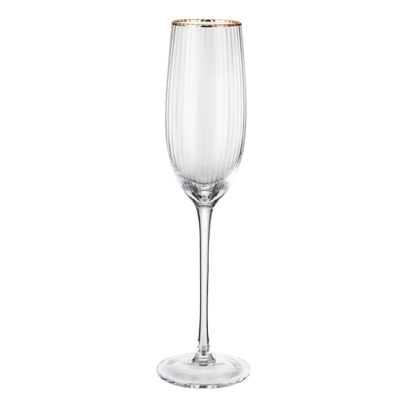 Wholesale Clear Wine Glasses Goblet Creative Unique Red Stem Red Wine Glasses Wine Glass
