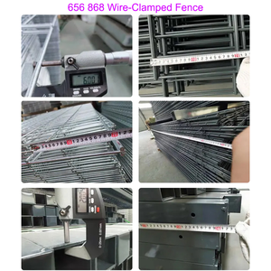 גדר רשת כפולה מצופה אבקה, תוצרת מפעל ISO CE, דגם 868 656, עם חוטים כפולים מחוזקים, מתאימה לשדות תעופה ורכבות. - Product Image 3