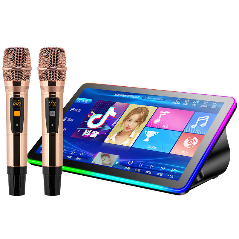 avec led et microphone sans fil Noir