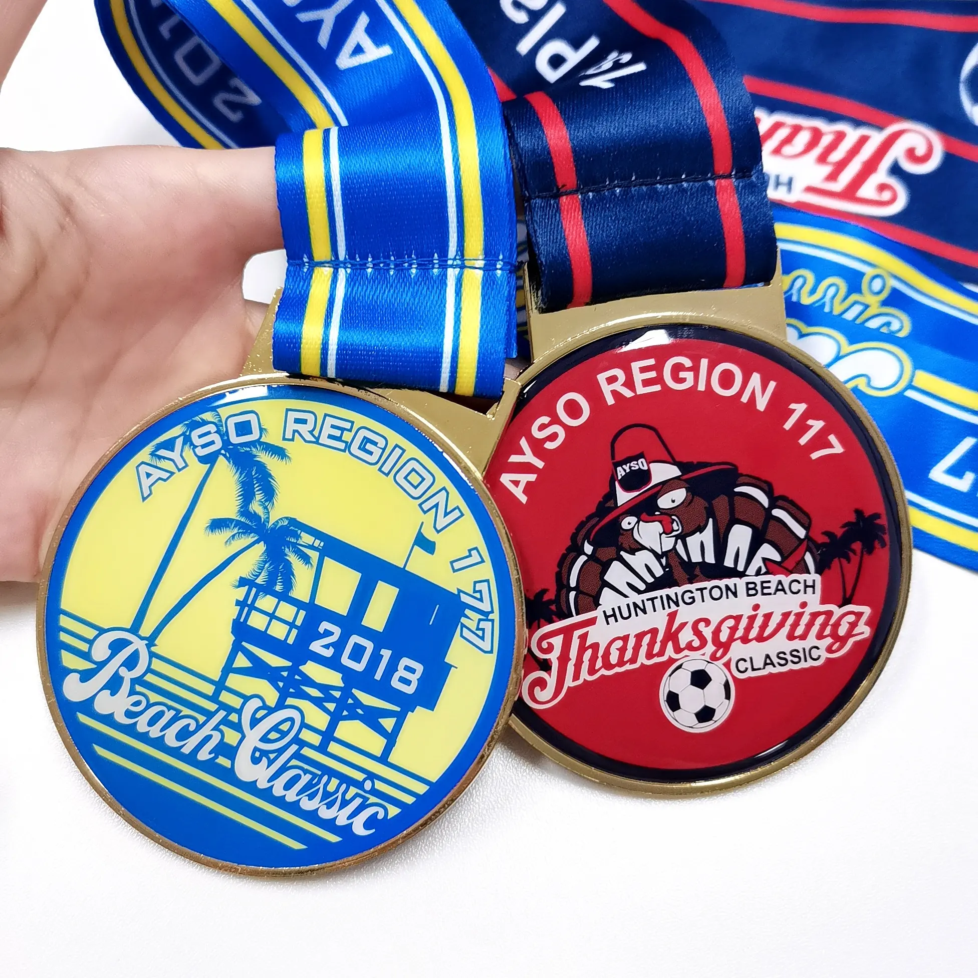 Wholesale Custom Design Your Own Blank Zinc Alloy 3D Printing Gold Silver Award Marathon Soccer Running Custom Sport Medal