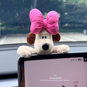 ใหม่อะนิเมะคอสเพลย์นักบินสุนัขตกแต่งรถ <span class=keywords><strong>Gromit</strong></span> ตุ๊กตาของเล่นตกแต่งภายในศูนย์ควบคุมหน้าจอกระจกมองหลังสาวของขวัญ - Product Image 4