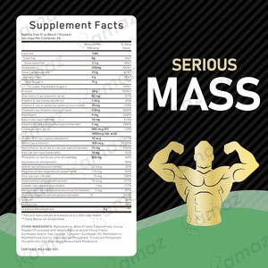 Amaz OEM/ODM ciddi kitle takviyesi <span class=keywords><strong>Whey</strong></span> Protein kitle Gainer kreatin hızlı kas desteği spor öncesi egzersiz kitle tozu - Product Image 3