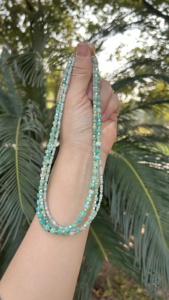 Collier ras du cou tendance en perles d'agate rose plaqué or 18 carats et véritables perles baroques en pierre naturelle, idéal pour l'été – Cadeau de haute qualité - Product Image 2