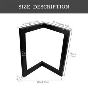 Germany New Arrival 36 Inch Modern Steel <b>Table</b> <b>Legs</b> for Hospital Outdoor Living Room & Bedroom Use-Powder Coated Customizable - Product Image 3