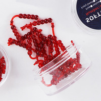 Leurre souple bionique Ver rouge à queue aiguille, petite larve souple, odeur forte, flottant, micro-organisme, acier inoxydable