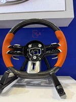 Volant en Fibre de Carbone pour Mercedes-Benz AMG CLA GLC GLB GLS GLE C63 E63 W205 W213 2015 2016 2017 2018 2019 Accessoires Intérieurs de Voiture