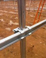 Profilé en aluminium pour serre, canal de fixation pour film plastique / filet d'ombrage / toile pare-soleil