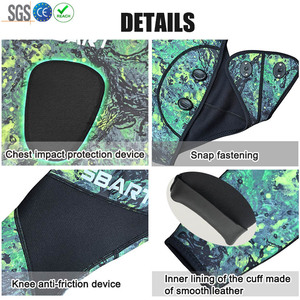 Nhà sản xuất đồ lặn bằng <span class=keywords><strong>neoprene</strong></span> SBART, áo lặn kiểu Hood, họa tiết rằn ri, dùng cho săn cá bằng lao, độ dày 1.5mm và 3mm, dành cho nam và nữ - Product Image 4