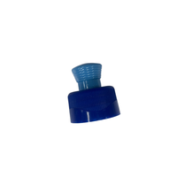Bouchon à tirette double couleur bleu en plastique pour bouteille de liquide nettoyant